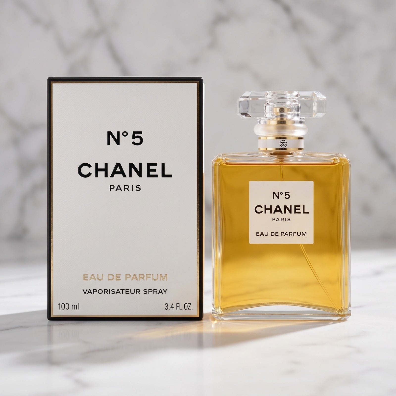 CHANEL No. 5 Eau de Parfum for Women – 100ml (3.4 fl oz)