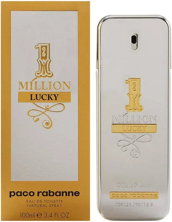 Paco Rabanne 1 Million Lucky Eau de Toilette for Men 100ml | Woody Gourmand Luxury Men's Fragrance
